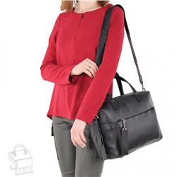 Сумка женская кожаная 0454 black Polina&Eiterou  в Новосибирске