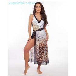 1305 LJ Купальник сплошной с юбкой-парео (42-50)