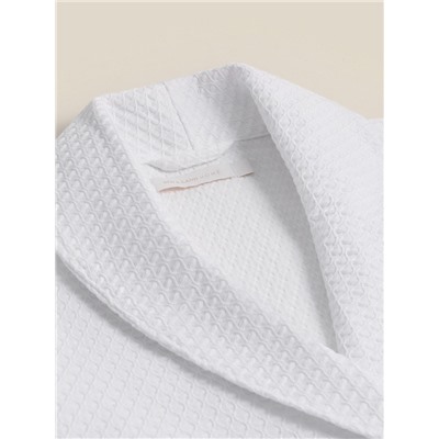 Халат вафельный женский SL HOME: Waffle «Блан де Блан», размер 42-44, белый