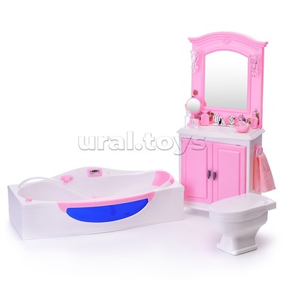Набор мебели для кукол "Туалетная комната" в коробке