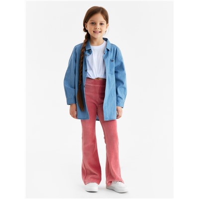 Брюки детские вельветовые KAFTAN, размер 38 (146-152 см), розовые