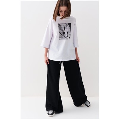 Брюки трикотажные для девочек PLAYTODAY, 1240278