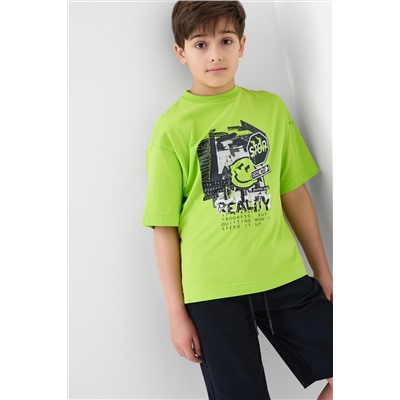 Комплект трикотажный для мальчиков: фуфайка (футболка), шорты PLAYTODAY, 1242309