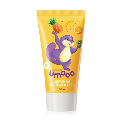 Детская зубная паста с фтором Umooo 6+