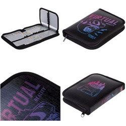 Пенал 2-х ств. 190х130 мм "Виртуальная реальность" с откидной планкой (084005) 46063 Хатбер