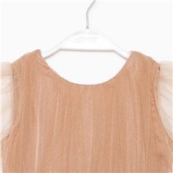 Платье для девочки нарядное KAFTAN, рост 98-104 см, бежевое