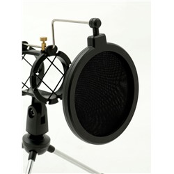 Микрофонная стойка настольная с поп-фильтром