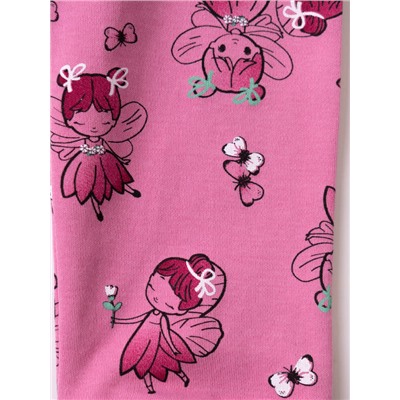 Брюки детские трикотажные для девочек, 2 пары в комплекте