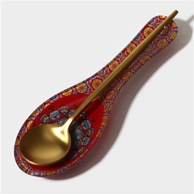 Подставка под ложку Доляна «Крац», 21.5×7.5×1.4 см, стекло