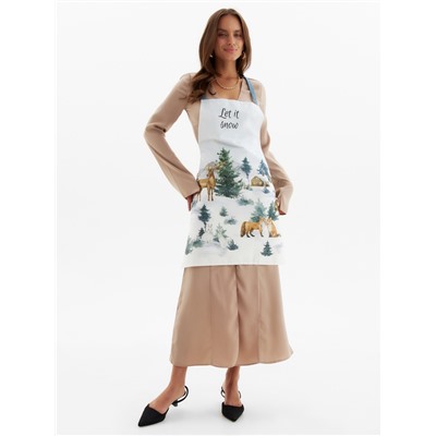 Фартук новогодний «Этель» Forest animals 60×70 см, 100% хл, саржа 190 г/м²