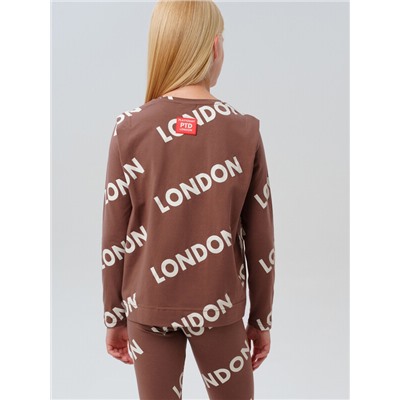 Джемпер трикотажный для девочек (футболка с длинными рукавами)