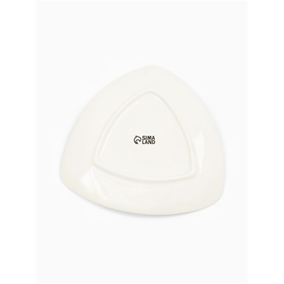 Тарелка новогодняя плоская «Пингвин», 18×18 см