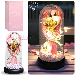 Светильник "Букет роз" в коробке (розовый)