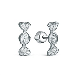 Серьги-пусеты из серебра родированные - Конфетки 2-038р