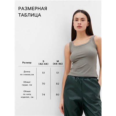 Майка женская MIST: Base, размер S, оливковая