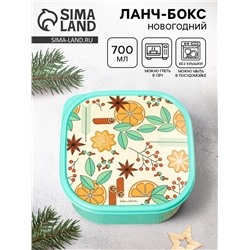 Ланч - бокс новогодний «Апельсин», 700 мл