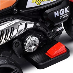 Электромобиль детский "Байк" (цвет красный)