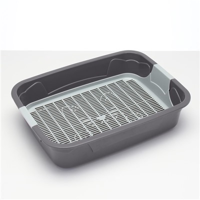 Туалет с сеткой,44×33×11.5 см, серый