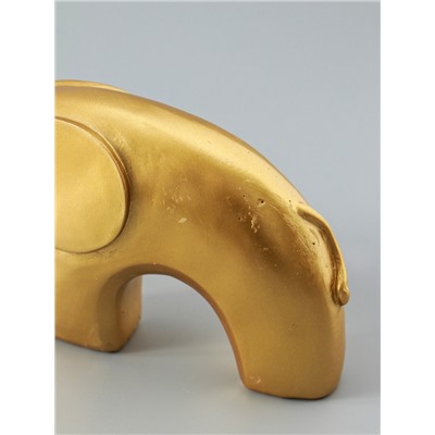 УЦЕНКА Фигурка полистоун «Золотой слоник», 3.5×13×7.5 см