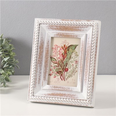 Фоторамка для фото 10×15 см «Завитки под старину», МДФ, 2.8×19.5×24.5 см