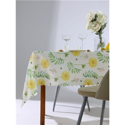 Скатерть «Доляна» Yellow flowers, размер 145×220 см