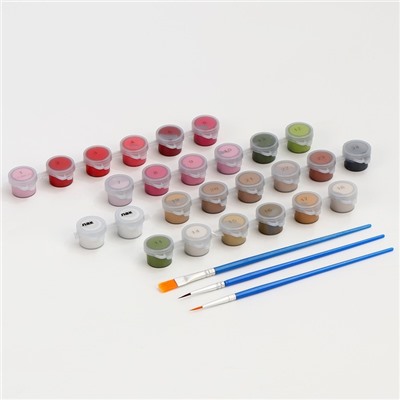 Картина по номерам на холсте с подрамником «Пионы» 40×50 см