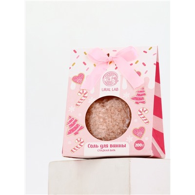 Соль для ванны, 200 г, аромат сладкая вата, URAL LAB