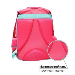Рюкзак школьный, эргономичная спинка, 37×26×13 см «Котик панда»