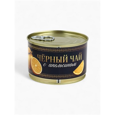 Подарочный новогодний набор в железной банке «Черная икра» : чай 50 г, монпансье 100 г, варенье 30 г, открытка