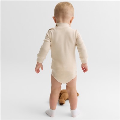 Боди - водолазка детская MINAKU, рост 68-74 см, светло-бежевое