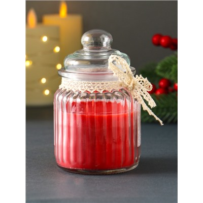 Ароматическая свеча в банке «Глинтвейн и гранат», 45 ч
