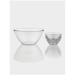 УЦЕНКА Набор из 4 салатников «Космос» (4×12.5 см и 23 см)