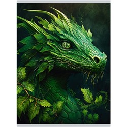 Тетрадь 96л. клетка "Драконы" скрепка. А4 обложка мелованный картон, ламинация Soft Touch,