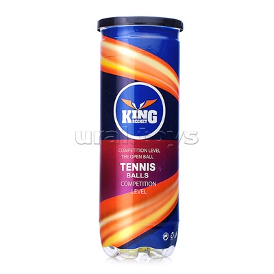 Набор мячей для большого тенниса (3 шт.) в тубусе