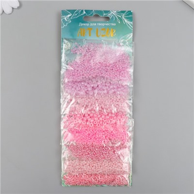 Бисер круглый «От розового до фиолетового», 8 цветов × 10 г