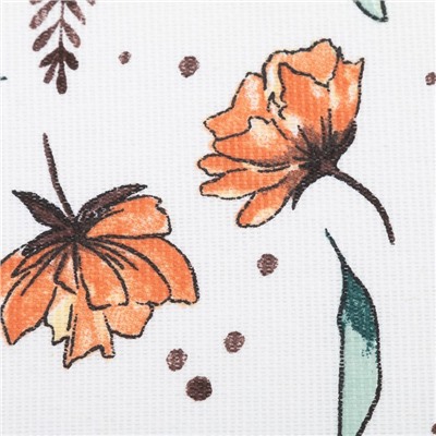 Фартук «Доляна» Oleander, белый, 60×70 см, 100% хлопок, рогожка 164 г/м²