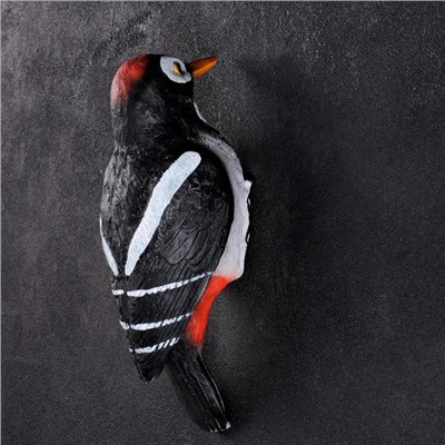 Садовая фигура из полистоуна «Дятел», подвесная, 10.5×9×23.5 см