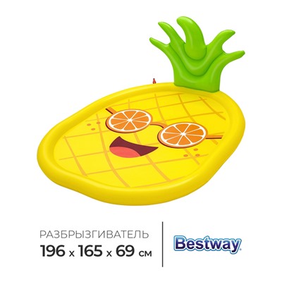 Бассейн надувной Bestway «Солнечный ананас» 52565, 196×165 см, от 2 лет