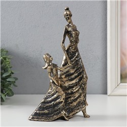 Фигурка полистоун «Мама и дочка», под бронзу