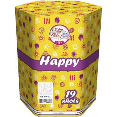 Фейерверк SB-19-01 Счастье / HAPPY (1,2" х 19)