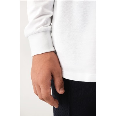 Рубашка-поло с длинным рукавом для мальчика Happyfox