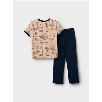 Комплект трикотажный для мальчиков: фуфайка (футболка), брюки