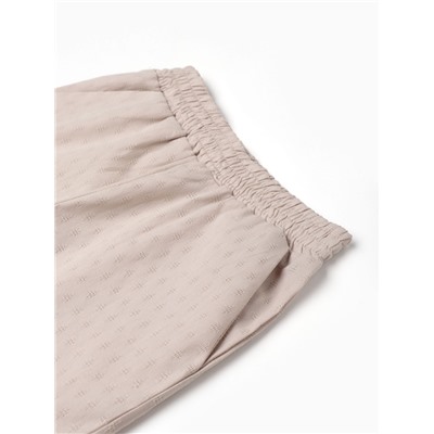 Комплект детский (футболка, шорты) MINAKU, бежевый, рост 86-92 см