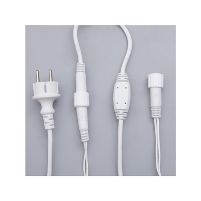 Гирлянда «Бахрома» 3×0.6 м, IP44, УМС, белая нить, 160 LED, свечение жёлтое, 220 В