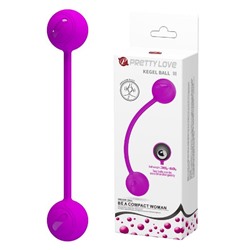 Лиловые вагинальные шарики KEGEL BALL III