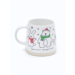 Кружка новогодняя керамическая «Уютных праздников», 360 мл, ручная работа