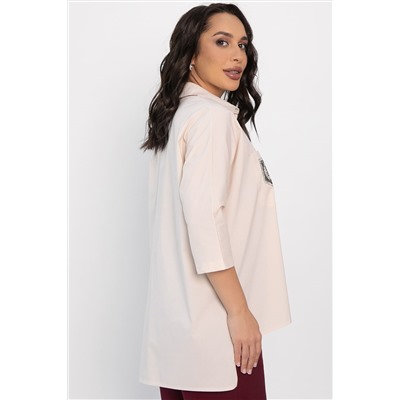 Рубашка с карманами Аристократка (бежевая) Б14357-10М