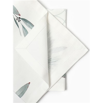 Набор салфеток сервировочных «Этель» New Years treat, 4 шт., белые, 40×40 см