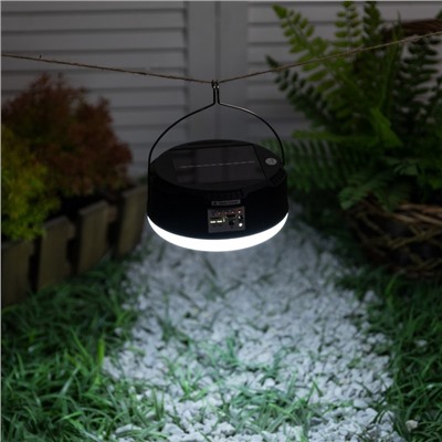 Садовый светильник на солнечной батарее «Дискошар», 13×6×13 см, 6 LED, пульт ДУ, свечение RGBW