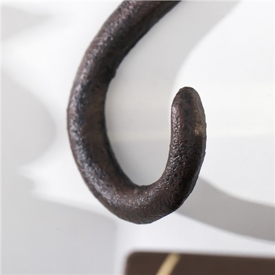 Настенный крючок декоративный «Кошечка», чугун, 9×3×18 см